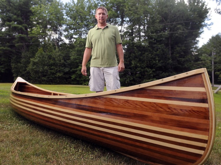 “It was interesting. The students learned a lot. I learned a lot,” says Hall-Dale math teacher Jeromy Jamison, who helped students apply their math skills to building this canoe.