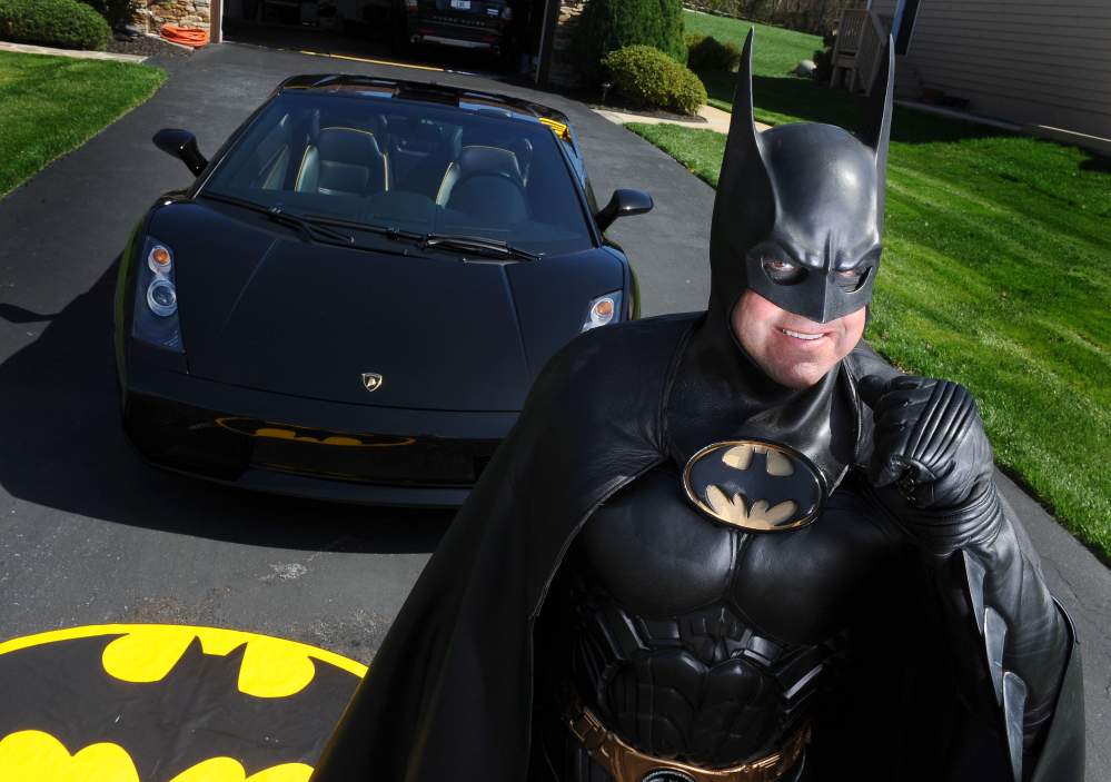 Leonard Robinson of Maryland was known for visiting hospitalized children dressed in his Batman costume. He was killed Sunday in a crash on Interstate 70 in western Maryland.