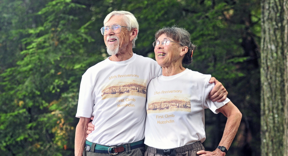John Brower, left, and Lurana Brower McCarron followed in their father’s Maine Forestry Department  footsteps – Brower earned a doctorate in entomology and McCarron a doctorate in zoology.
