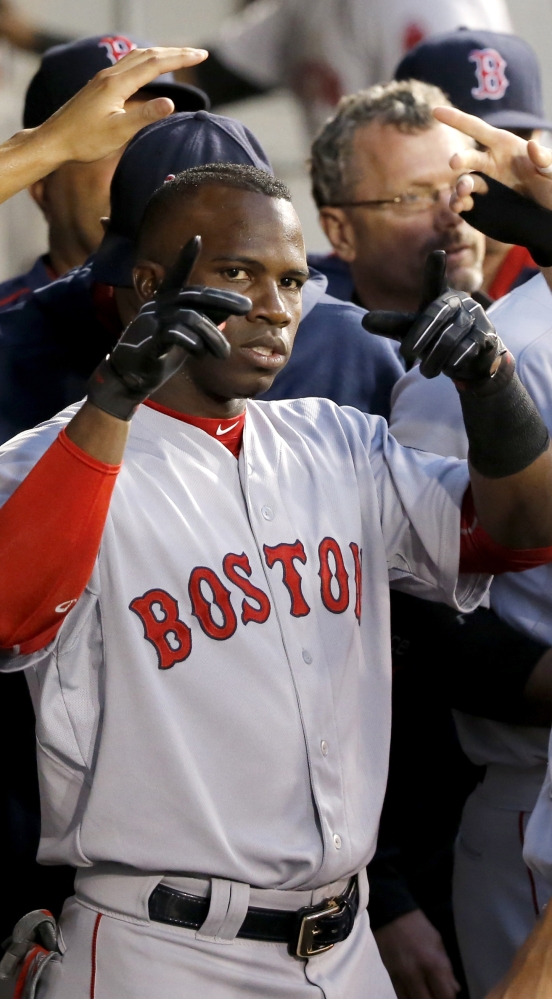 Rusney Castillo is expected to start learning the vagaries of playing the left-field wall in Fenway Park.