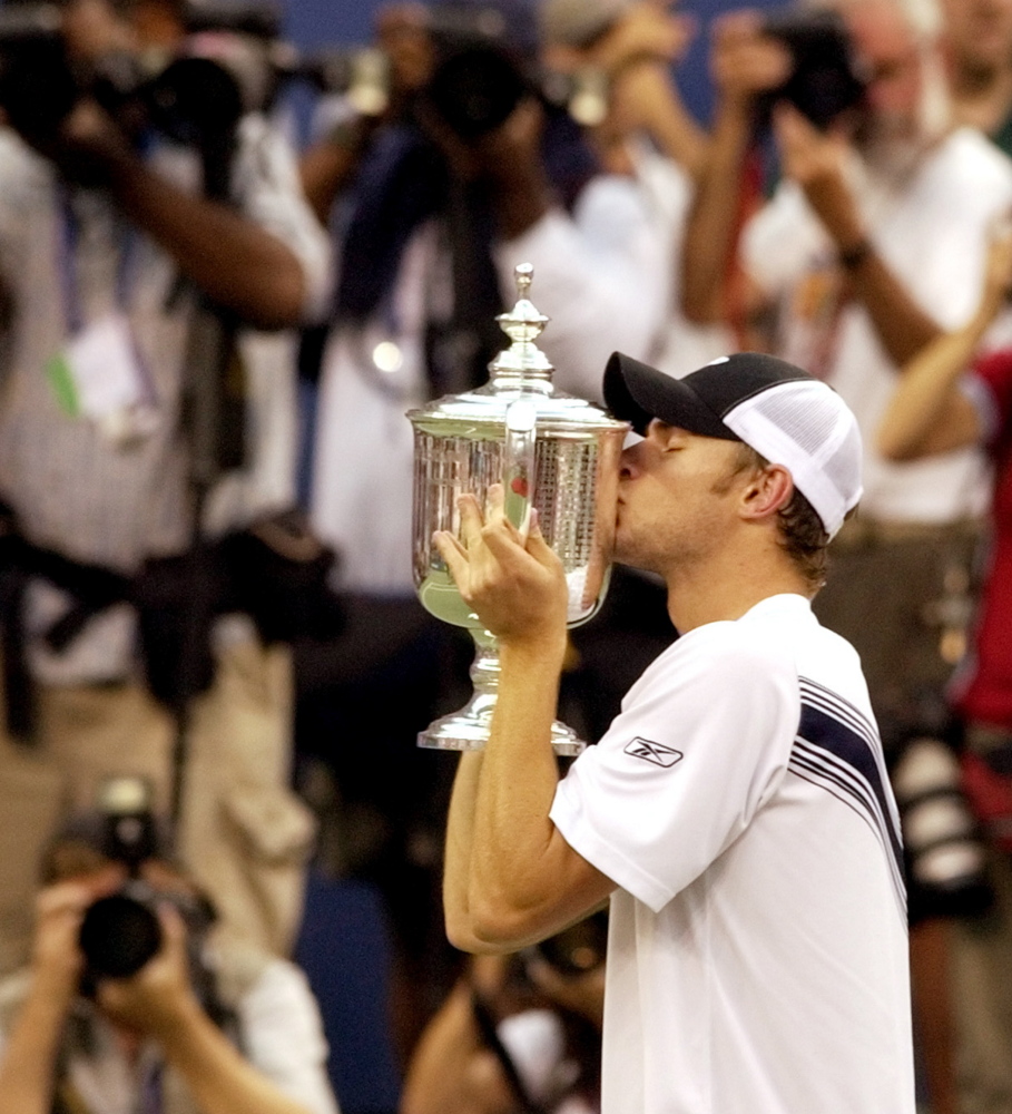 Turns out it wasn’t just a hello kiss but a goodbye kiss. Not since Andy Roddick kissed the men’s singles trophy after defeating Juan Carlos Ferrero in the 2003 U.S. Open final has an American male won a Grand Slam singles title. And truth to tell, it may be a while before it happens again.