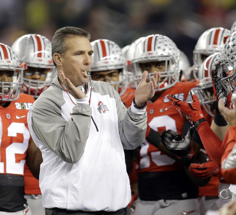 Urban Meyer has felt the stress of success, stepping away from Florida after winning two national titles in three seasons as coach. He insists he’s better prepared now to lead Ohio State in its title defense.