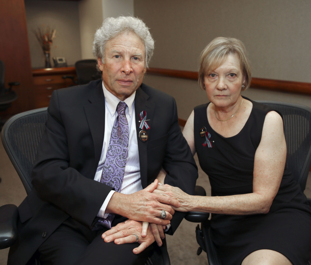 Andy and Barbara Parker, of Collinsville, Virginia, the parents of slain reporter Alison Parker, used a televised interview  Friday to pledge a "mission" for gun control.
