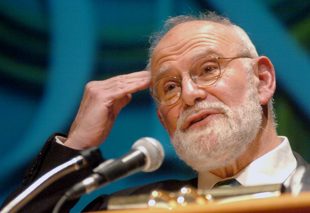 The Associated Press Dr. Oliver Sacks, a neurologist and writer, died on Sunday He was 82.