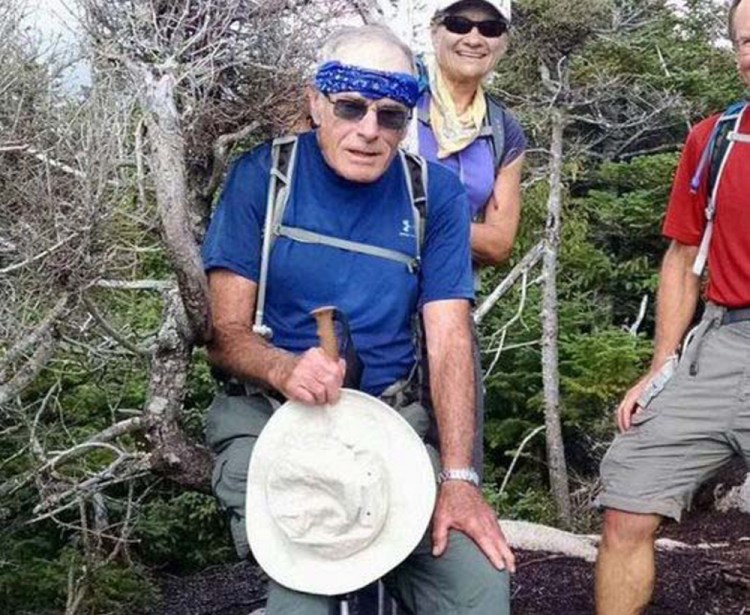 John Lyon, 78, was spotted by a Maine Forest Rangers helicopter crew on a rock slide about 1:30 p.m., Sunday.