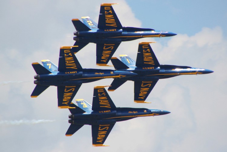 The Blue Angels will be among the performers at the Great State of Maine Air Show in Brunswick.