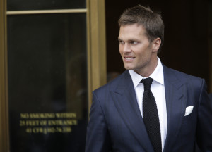 Tom Brady leaves federal court Wednesday after a full day of talks with a federal judge in his dispute with the NFL over his four-game suspension.