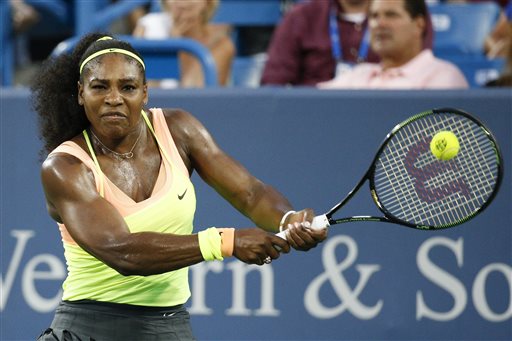 Serena Williams won in Mason, Ohio, last weekend and now sets her sights on the U.S. Open – and a Grand Slam – as the No. 1 seed. The Associated Press