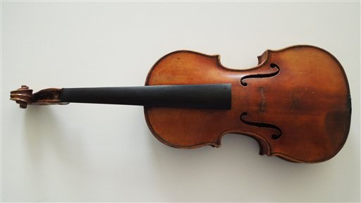 The Ames Stradivarius  was recovered by the FBI in June. Renowned violinist Roman Totenberg left his beloved Stradivarius in his office while greeting well-wishers after a concert in 1980. When he returned, it was gone.  FBI photo via AP