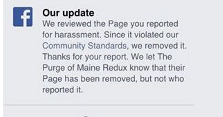 Facebook has a process to report a page, as seen with the latest version, but it doesn’t have mechanism for reporting child pornography specifically.