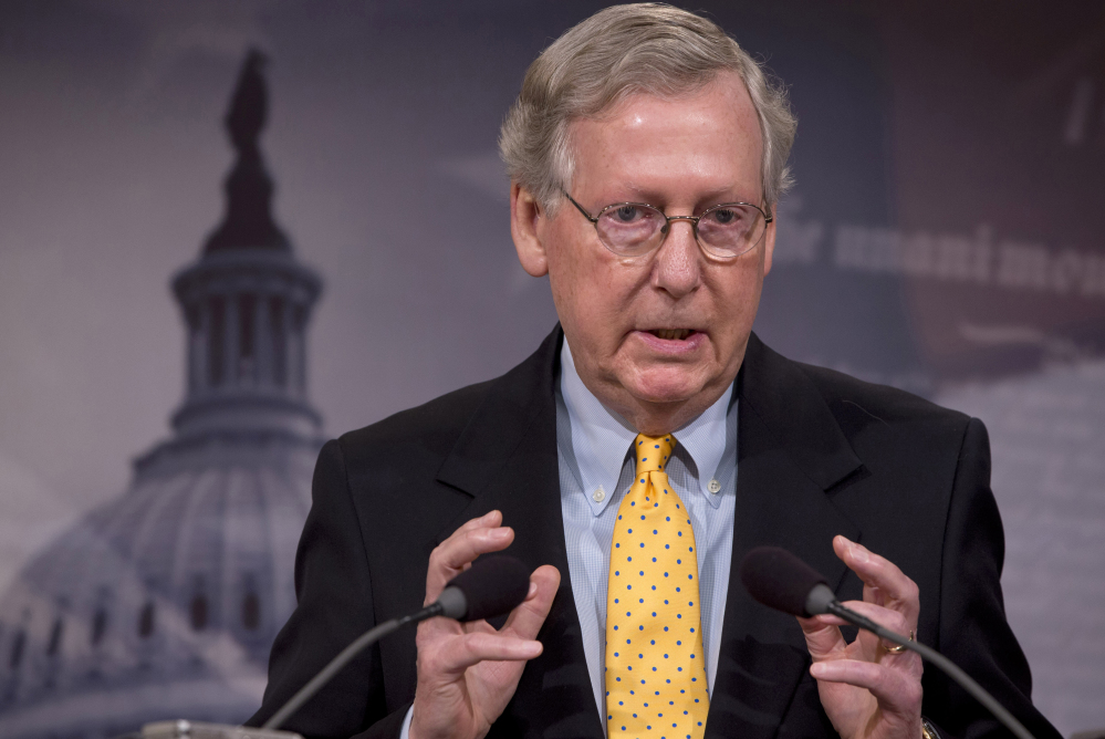 Senate Majority Leader Mitch McConnell of Kentucky concedes that his party will have to await the next president before it can cut off federal funds that go to Planned Parenthood.