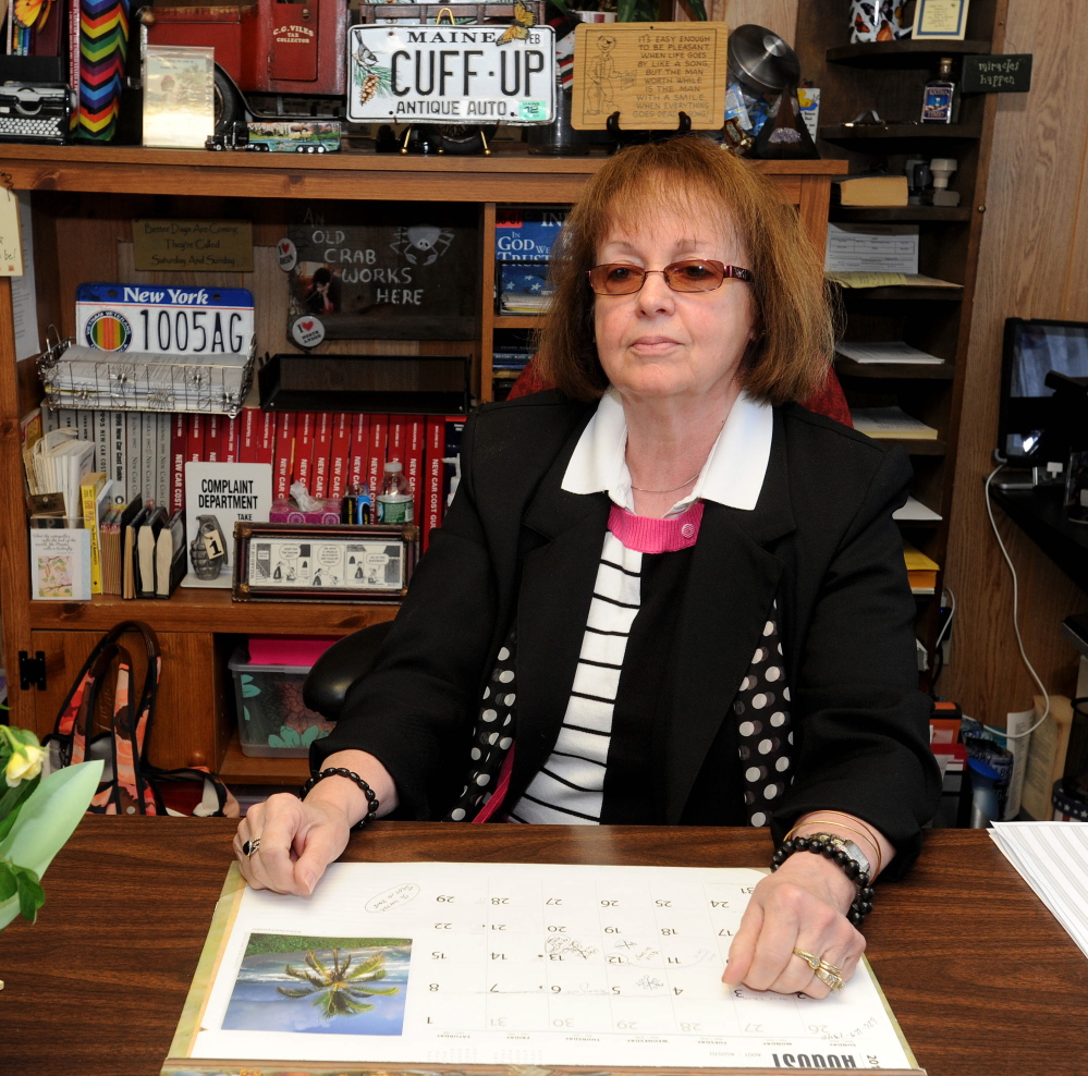Gloria Viles, Anson's tax collector, is charged with stealing more than $10,000 from the town over the course of more than five years.
2015 Morning Sentinel file photo/Michael G. Seamans