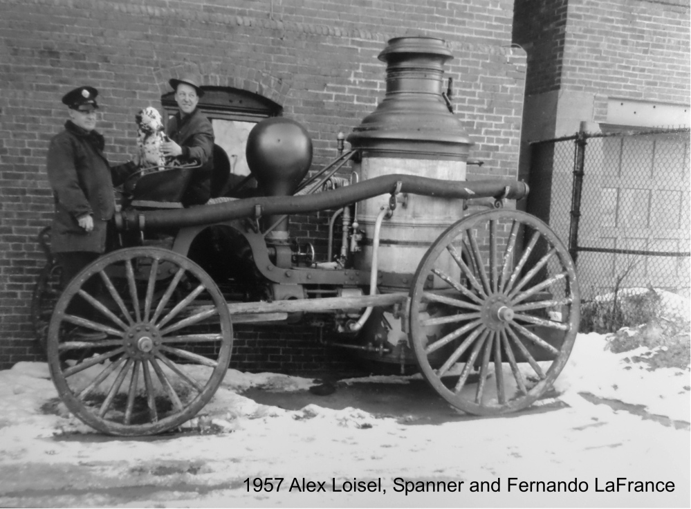 Waterville bought this steam fire engine on May 27, 1884, for $3,500. The fire department sold it in 1957 to Edaville Railroad Co. in South Carver, Mass., for $250. It was later auctioned to a man who never carried out his intention to restore it.