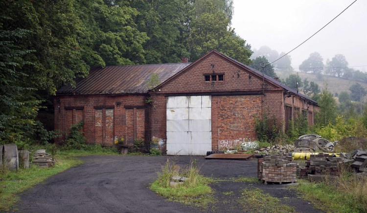 The abandoned building of a German Nazi-era railway installation in Walim, near Walbrzych, in Poland, where an explorer says he has found massive underground World War II installations that were probably intended as a anti-nuclear shelter for Hitler.