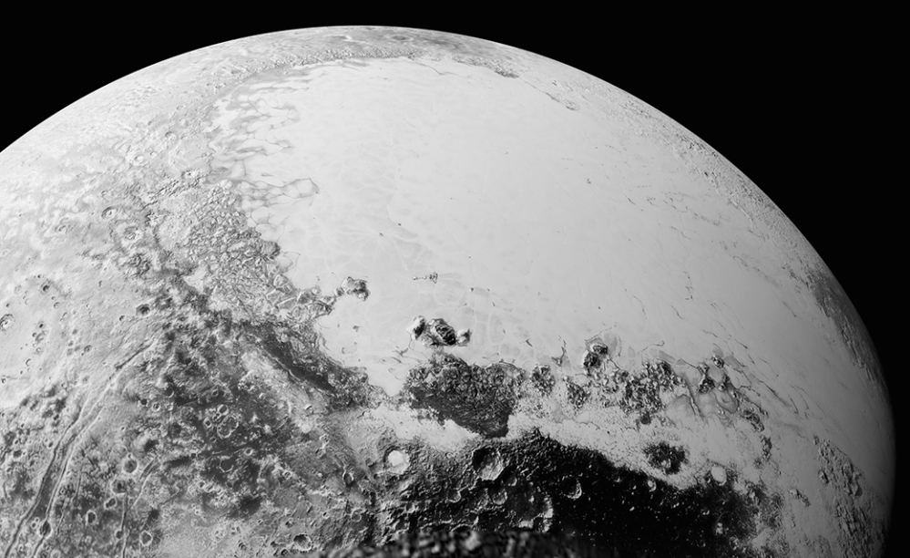 This July 14 photo provided by NASA shows a view of Pluto taken from the New Horizons spacecraft.