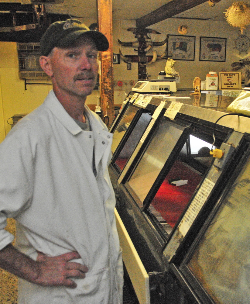 Todd Ballard, the store manager at Ballard Meats & Seafood in Manchester, says he’ll miss the customers “that I’ve known for three generations.”