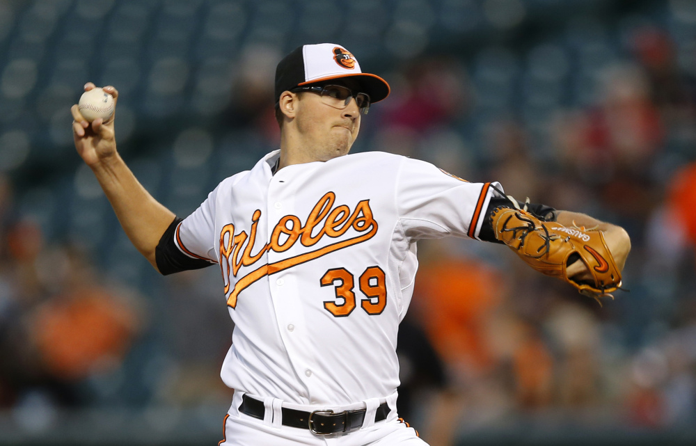 Baltimore’s Kevin Gausman pitched six shutout inning as the Orioles beat the Red Sox 2-0 Monday in Baltimore.