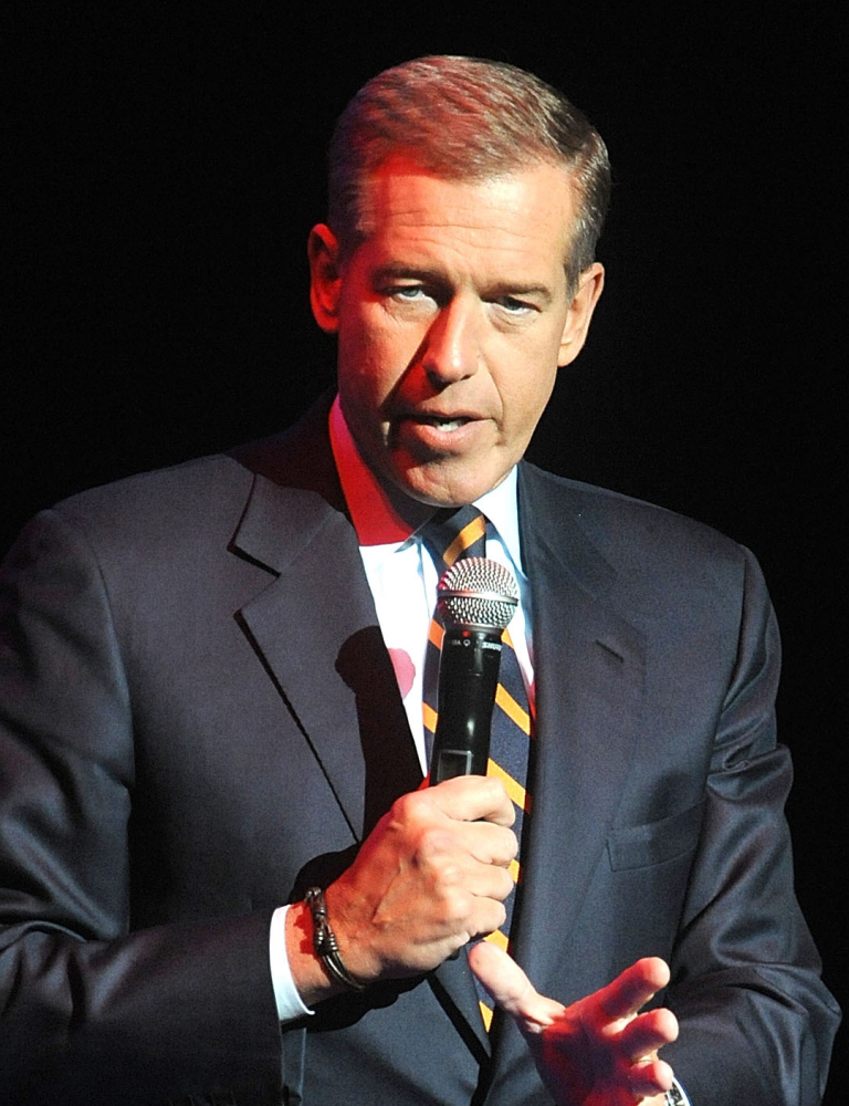 Brian Williams is all business as he begins his coverage of the papal visit.
