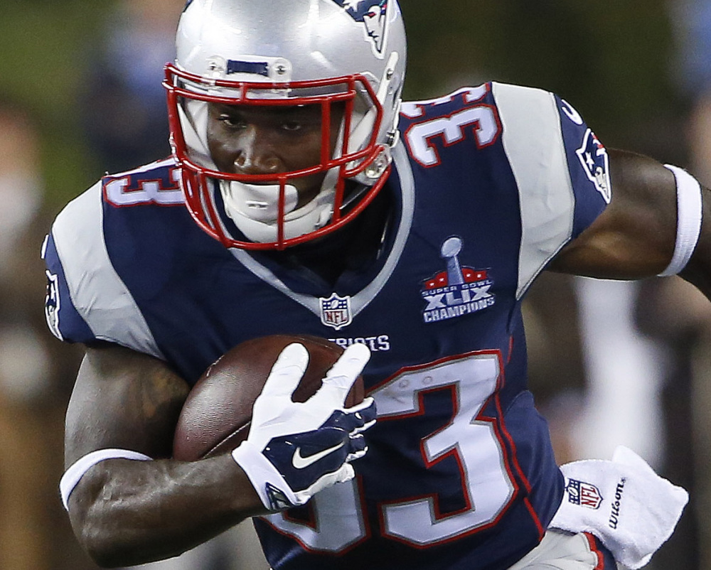 Dion Lewis signed a two-year extension with the Patriots on Thursday. Through three games he is averaging 4.9 yards on 30 carries and has 15 receptions for 179 yards.