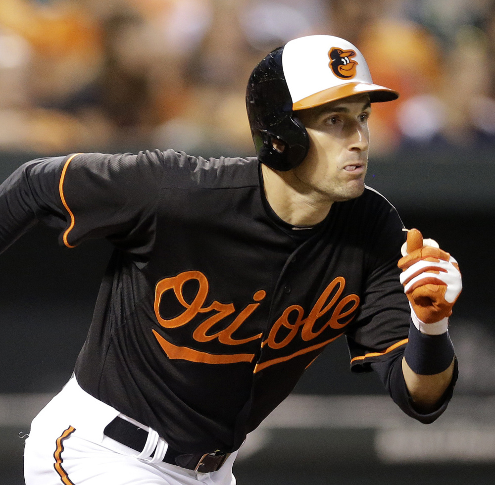 Ryan Flaherty played left field on Saturday, the latest example of the versatility that has added to his value with the Baltimore Orioles.