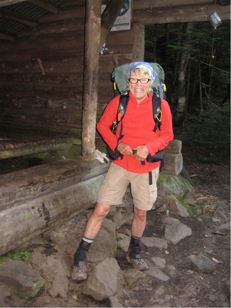 Geraldine Largay is shown on the Appalachian Trail two days before she was reported missing in 2013. 