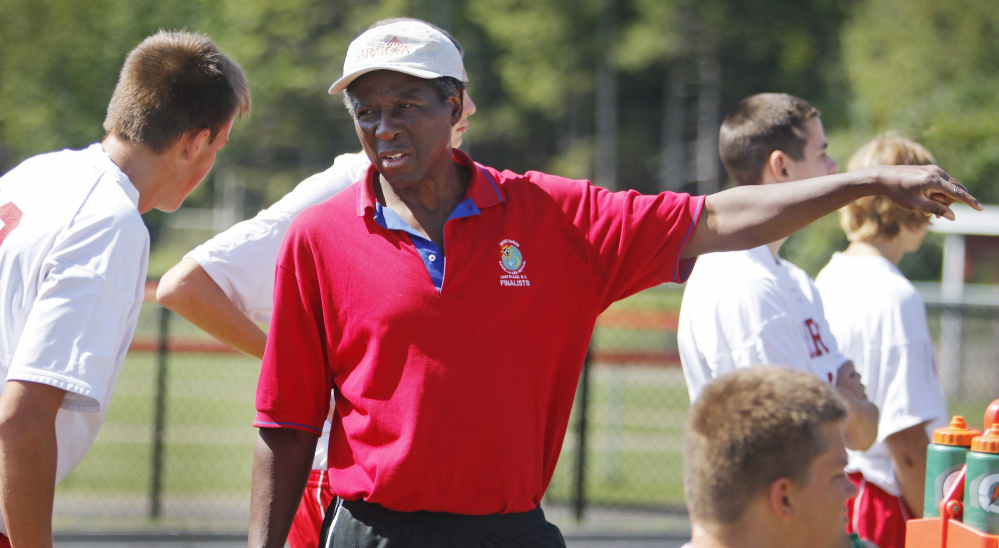 Wells Coach Patrick Udeh is all business on the soccer field, and it has helped the Warriors become successful. They are 4-3-1 with six games remaining.