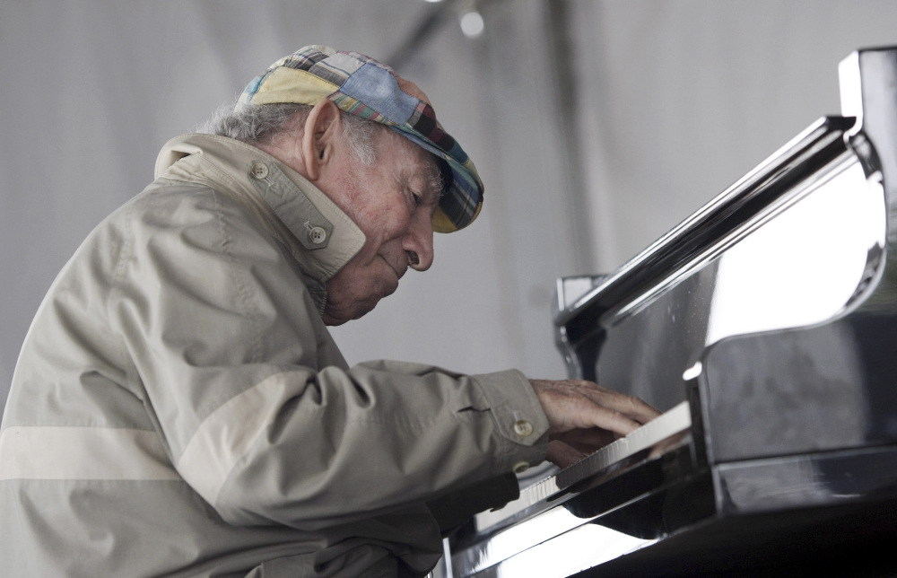 Newport Jazz Festival founder George Wein performs at the festival in Newport, R.I. On the eve of turning 90 Friday, he took to the stage at Lincoln Center.