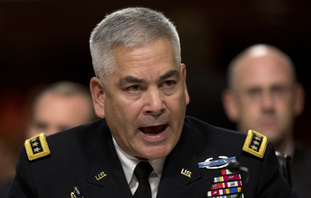 Gen. John F. Campbell testifies before the Senate Armed Services Committee on Tuesday.