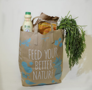 STILL NOT GOOD: A paper bag will eventually decompose, but because of the environmental costs associated with making it, it's still not a good choice.