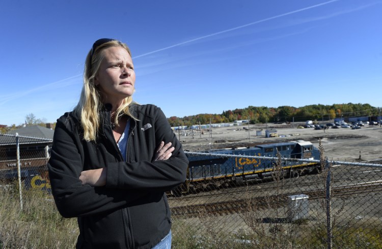 Trina Stoehr lives near Rigby Yard, where a company hopes to site a fuel depot. Stoehr is opposed. “We can close our eyes and hope nothing happens, but if it does, we’re all goners,” she said.