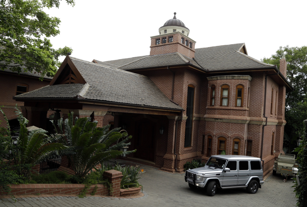 The house of Oscar Pistorius’ uncle in Pretoria, South Africa