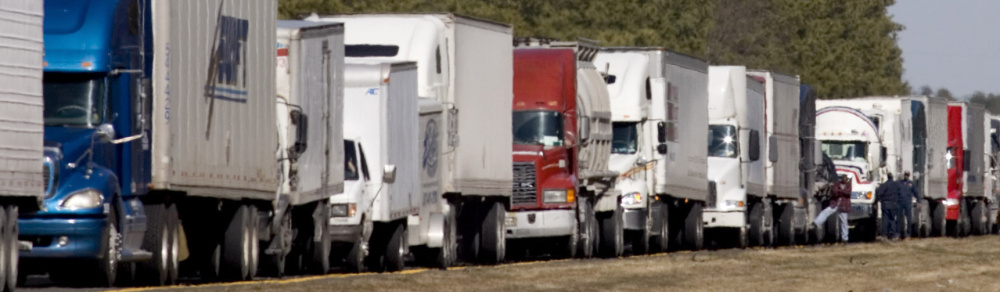 The trailers on many tractor-trailers are 53 feet, while the trucks add another 20 feet. Some in Congress say it would be too dangerous to allow longer trailers nationwide.