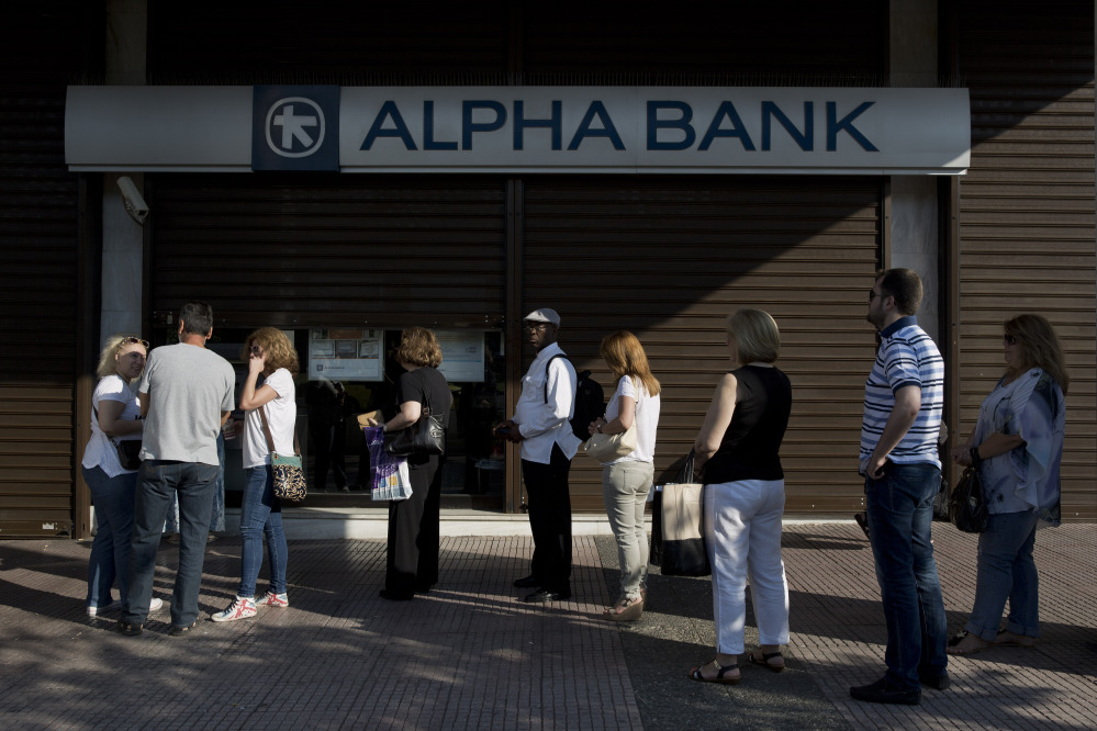 The European Central Bank says Greece’s battered banks need $15.8 billion in fresh money to get back on their feet and resume normal business.