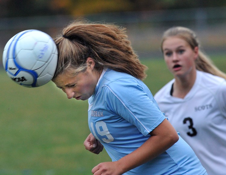 Girls soccer games are too often poorly controlled by officials, and players aren’t penalized for actions that can cause injuries, according to a reader responding to an editorial about concussions in high school sports. 2014 Press Herald File Photo