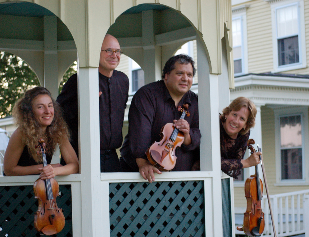 The DaPonte String Quartet will play “Dino’s Hit List” at the Unitarian Universalist Church in Brunswick on Sunday at 3 p.m. 