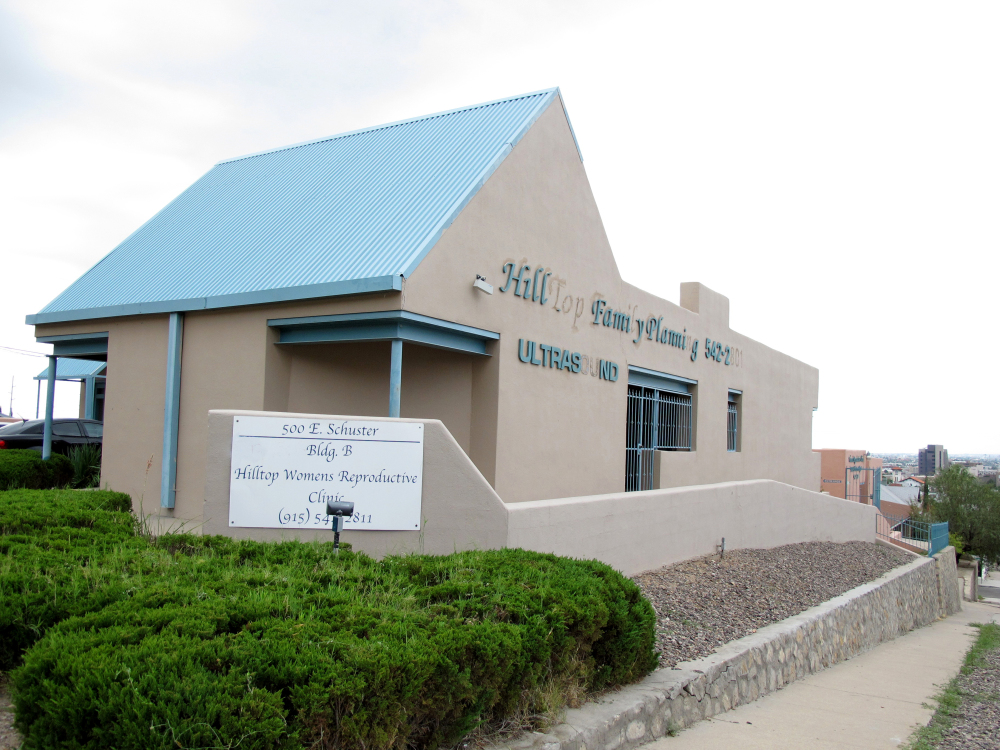 The Hilltop Women’s Reproductive clinic is in El Paso, Texas. Under the Texas abortion law, this center will be forced to close.