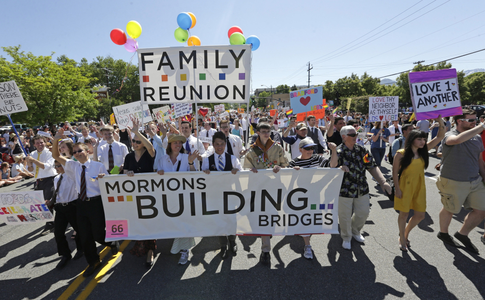 The Mormon church is struggling to find balance on being more gay-friendly while holding on to traditional beliefs.