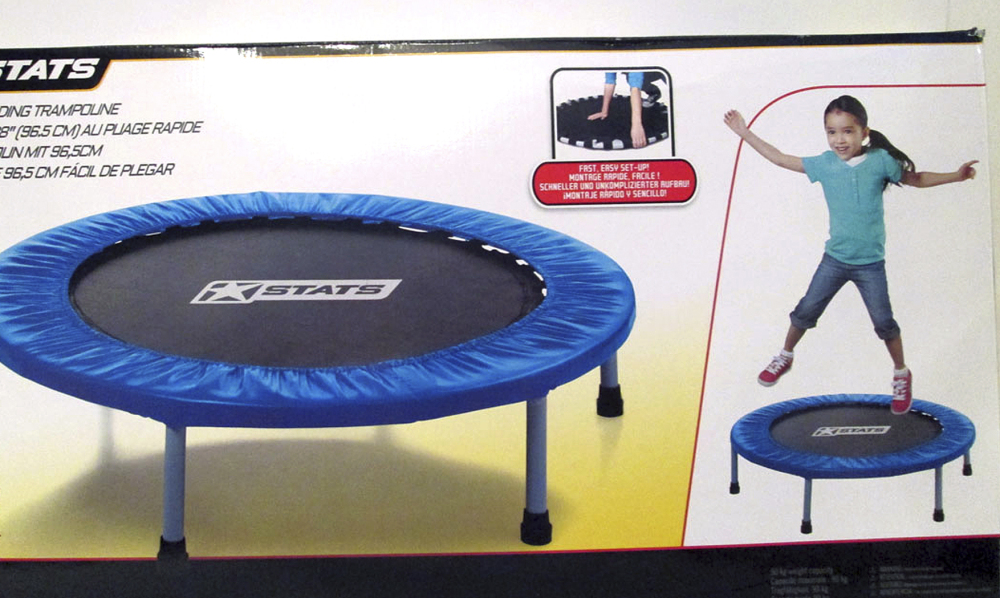 Stats’ quick-folding trampoline is among the 10 most dangerous toys cited by the Massachusetts-based advocacy group World Against Toys Causing Harm, which says the device entails risk of head and neck injuries.