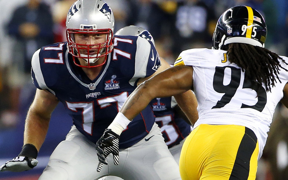 Patriots left tackle Nate Solder is one of three key players missing from an offense that leads the NFL in points per game.