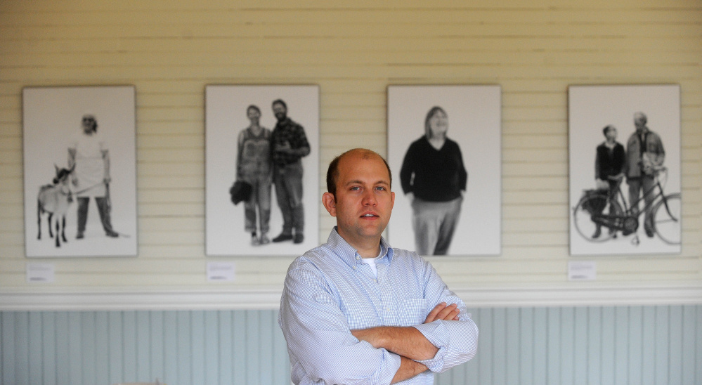 Matt Tremblay, general manager of the Unity Food Hub, stands in the newly renovated Main Street building in September in Unity.