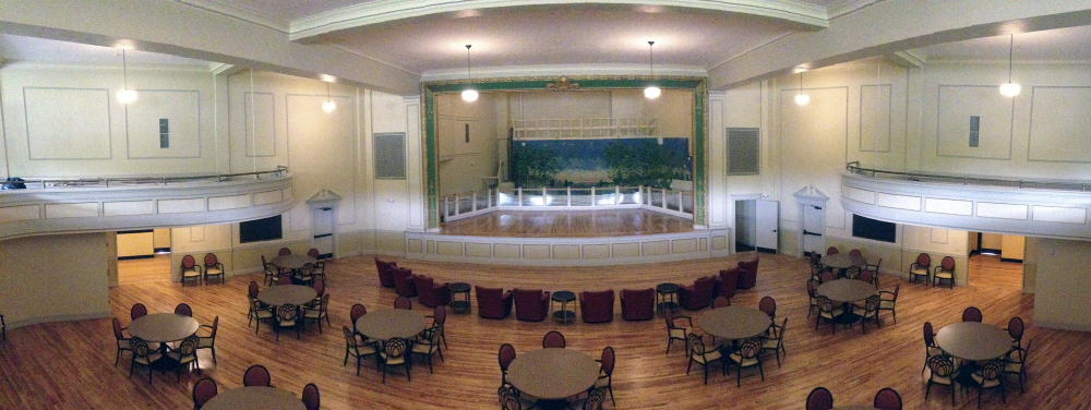 The auditorium in the Cony Flatiron Senior Residence in July.