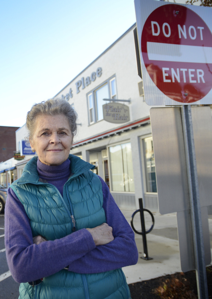Knightville resident Caroline Hendry believes the one-way section of Ocean Street in her South Portland neighborhood creates  division. “Let’s make the whole thing whole again,” she says.