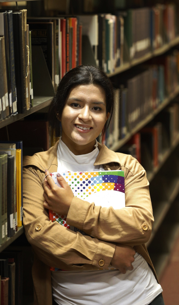 An aspiring doctor, Michelle Rodriguez, 19, attends Malcolm X Community College in Chicago. The city’s Star Scholarship initiative pays for tuition, books and transportation.