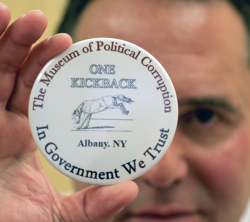 Bruce Roter says Albany, N.Y., has a renewable resource in its political corruption.