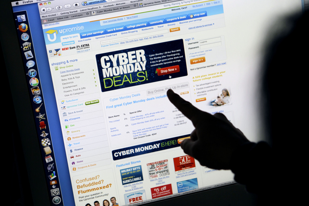 Retailers roll out online deals on Cyber Monday.