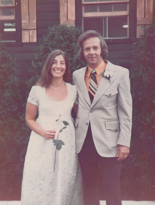 Claire and Joe Brannigan at their wedding in 1972. Photo courtesy of Claire Brannigan