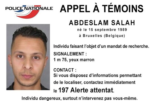 This undated file photo released by French police shows 26-year-old Salah Abdeslam, who is wanted by police in connection with Friday's terror attacks in Paris.
Police Nationale via AP