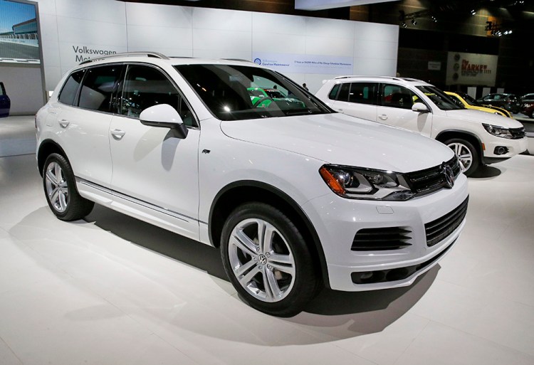 The U.S. government says additional Volkswagen models with emissions cheating software include the 2014 Touareg, shown here, the 2015 Porsche Cayenne and the 2016 Audi A6 Quattro, A7 Quattro, A8 and Q5. The Associated Press