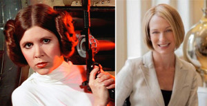 Which character would freelance journalist and former TV news anchor Shannon Moss be? Princess Leia, of course.