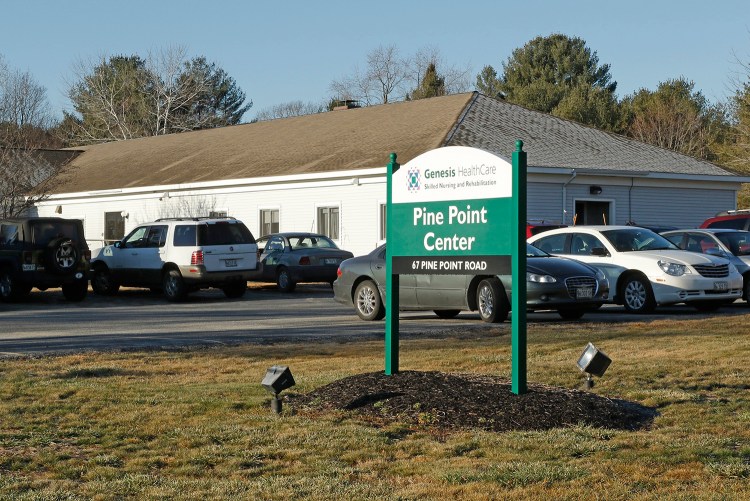 Pine Point Center, a nursing home in Scarborough owned by national health care company Genesis, lost a whistleblower case brought by a former employee. Gregory Rec/Staff Photographer